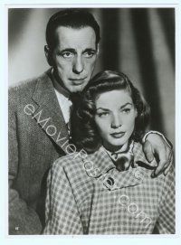 6a135 DARK PASSAGE Swedish 7x9 still '47 great close up of Humphrey Bogart with sexy Lauren Bacall!