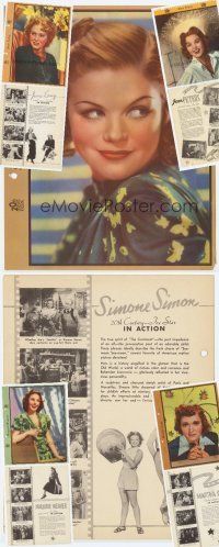 6b023 LOT OF 5 DIXIE CUP PREMIUMS lot '40s Simone Simon & top 1940s female stars!
