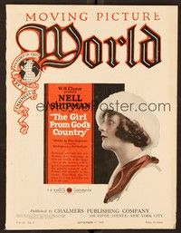 6b051 MOVING PICTURE WORLD exhibitor magazine Sept 17, 1921 bound in Motion Picture Classic cover !