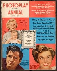 6b149 PHOTOPLAY magazine 1950 Annual, inset color photos of Taylor & Clift by Clarence S. Bull!
