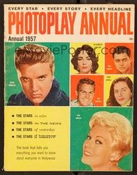 6b155 PHOTOPLAY magazine 1957 Annual, Elvis Presley, Kim Novak, Liz Taylor, Sal, Pier, Tab!