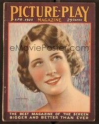 6b074 PICTURE PLAY magazine April 1925 wonderful artwork of pretty Norma Shearer by White Studio!