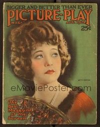 6b068 PICTURE PLAY magazine August 1924 head & shoulders portrait of pretty Betty Compson!