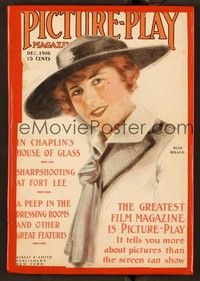6b065 PICTURE PLAY magazine December 1916 Ruth Roland on cover, Charlie Chaplin's house of laughs!