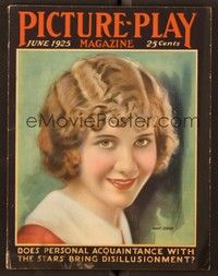 6b076 PICTURE PLAY magazine June 1925 artwork portrait of pretty smiling Mary Brian!