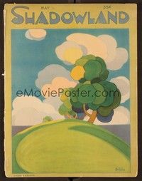 6b108 SHADOWLAND magazine May 1921 cool expressionist art by A.M. Hopfmuller!