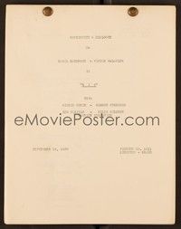 6b250 RIO continuity & dialogue script Sept 19, 1939, screenplay by Kandel, Mayer, Partos & Avery!