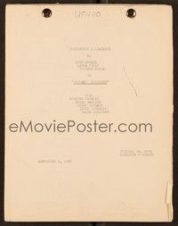 6b251 ROGUES' REGIMENT continuity & dialogue script September 8, 1948, screenplay by Robert Buckner