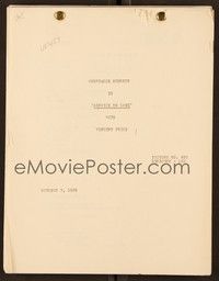 6b255 SERVICE DE LUXE continuity & dialogue script Oct 7, 1938, screenplay by Purcell & Spiegelgass