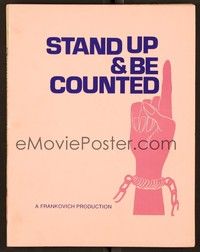 6b259 STAND UP & BE COUNTED estimating script July 9, 1971, screenplay by Bernard Slade!