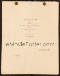 6b260 SWING IT SOLDIER continuity & dialogue script July 10, 1941, screenplay by Cochran & Jones!