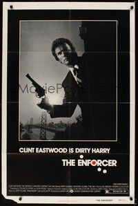 6c254 ENFORCER 1sh '76 photo of Clint Eastwood as Dirty Harry by Bill Gold!