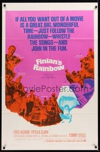 6c287 FINIAN'S RAINBOW 1sh '68 Fred Astaire, Petula Clark, directed by Francis Ford Coppola!