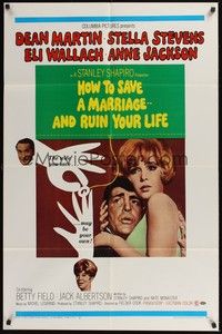 6c438 HOW TO SAVE A MARRIAGE 1sh '68 Dean Martin, Stella Stevens, Eli Wallach, And Ruin Your Life!