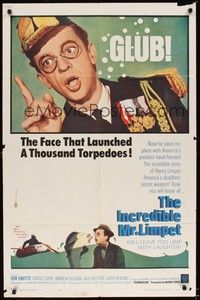 6c456 INCREDIBLE MR. LIMPET 1sh '64 wacky Don Knotts turns into a cartoon fish!