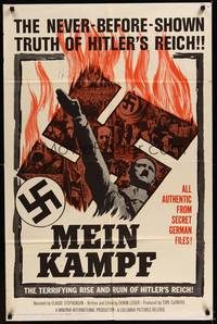 6c586 MEIN KAMPF 1sh '60 terrifying rise and ruin of Hitler's Reich from secret German files!