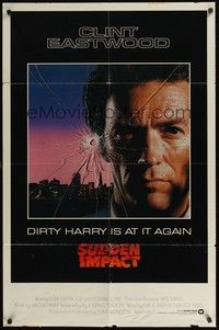 6c873 SUDDEN IMPACT int'l 1sh '83 Clint Eastwood is at it again as Dirty Harry, great image!