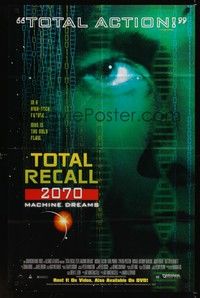 6c932 TOTAL RECALL 2070 video 1sh '99 Michael Easton, Karl Pruner, Machine Dreams!