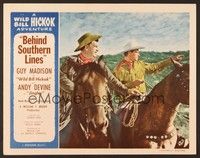 6d168 WILD BILL HICKOK stock LC '52 Guy Madison as Wild Bill Hickok, Andy Devine, Behind Southern Lines!
