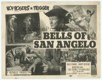 6d009 BELLS OF SAN ANGELO TC R52 Roy Rogers in Texas fighting bad guys and on rearing Trigger!