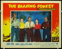 6d182 BLAZING FOREST LC #8 '52 posed portrait line up of John Payne & four other top stars!