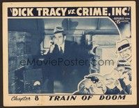 6d268 DICK TRACY VS. CRIME INC. chapter 8 LC '41 close up of detective Ralph Byrd calling for help!
