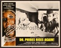 6d279 DR. PHIBES RISES AGAIN LC #1 '72 Robert Quarry looks into car with skeleton in driver seat!