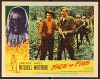 6d292 FACE OF FIRE LC #5 '59 Albert Band, Royal Dano hunts the disfigured man in the woods!