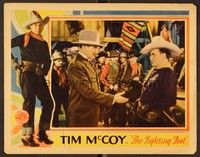 6d299 FIGHTING FOOL LC '32 sheriff Tim McCoy is suspicious of the slick guy's offer of friendship!