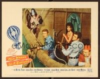 6d303 FIVE WEEKS IN A BALLOON LC #8 '62 Peter Lorre, Red Buttons, Fabian, Barbara Luna & chimp!