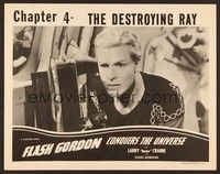 6d305 FLASH GORDON CONQUERS THE UNIVERSE chapter 4 LC R40s best super close up of Buster Crabbe!