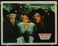6d318 FRONTIER MARSHAL LC #3 R48 c/u of pretty Nancy Kelly & Randolph Scott in front of a crowd!