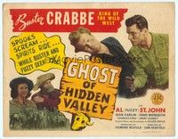 6d032 GHOST OF HIDDEN VALLEY TC '46 Buster Crabbe & Fuzzy find spooks screaming & spirits riding!