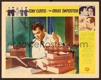 6d344 GREAT IMPOSTOR LC #2 '61 c/u of Tony Curtis as Waldo DeMara, who faked being a doctor & more