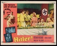 6d361 HITLER LC #4 '62 Richard Basehart as Adolf stares at Maria Emo as Eva Braun!
