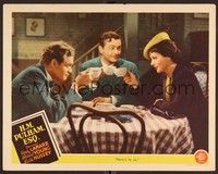 6d352 H.M. PULHAM ESQ LC '41 Hedy Lamarr, Robert Young & Van Heflin toasting themselves at table!
