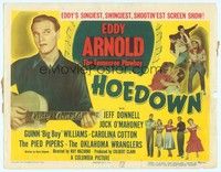 6d040 HOEDOWN TC '50 country music star Tennessee Plowboy Eddy Arnold playing guitar!