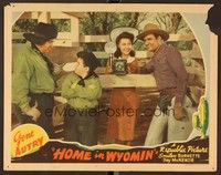 6d364 HOME IN WYOMIN' LC '42 Gene Autry, Fay McKenzie w/ camera, Smiley Burnette & young Tadpole!