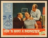 6d366 HOW TO MAKE A MONSTER LC #2 '58 Harris & Brinegar take care of Frankenstein Gary Conway!