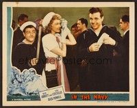 6d382 IN THE NAVY LC '41 Lou Costello exposes film by girl photographing sailor Dick Powell!