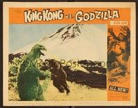 6d406 KING KONG VS. GODZILLA LC #2 '63 special fx image of the 2 mightiest monsters battling!