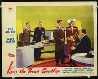 6d408 KISS THE BOYS GOODBYE LC '41 Don Ameche & Barbara Jo Allen show papers to seated man!