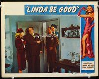 6d423 LINDA BE GOOD LC #8 '48 policemen want to talk to Joyce Compton, sexy Elyse Knox in border!