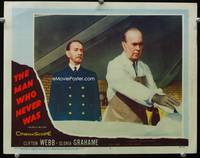 6d444 MAN WHO NEVER WAS LC #7 '56 mortician shows Clifton Webb a dead body in the morgue!
