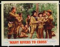 6d450 MANY RIVERS TO CROSS LC #3 '55 Robert Taylor sends his bride Eleanor Parker back to town!