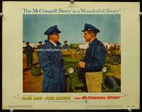 6d455 McCONNELL STORY LC #1 '55 close up of Alan Ladd & James Whitmore standing by jeep!