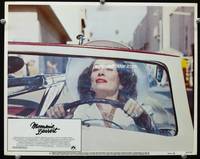 6d463 MOMMIE DEAREST LC #8 '81 close up of Faye Dunaway as Joan Crawford driving cool convertible!