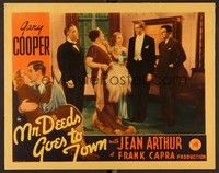 6d472 MR. DEEDS GOES TO TOWN LC '36 close up of Gary Cooper & Lionel Stander all dressed up!