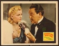 6d474 MURDER OVER NEW YORK LC '40 great close up of Sidney Toler as Charlie Chan & Joan Valerie!