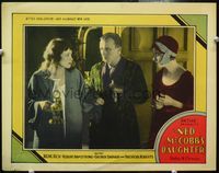 6d482 NED MCCOBB'S DAUGHTER LC '28 George Barraud between Irene Rich & young Carole Lombard!